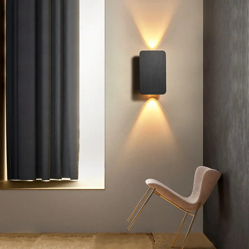 Minimalist Wall Lamp LED Bedroom Bedside Lamp Nordic Modern Art - ElectroAccessories