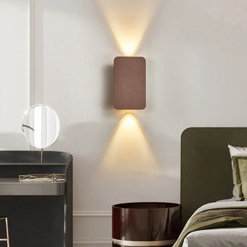 Minimalist Wall Lamp LED Bedroom Bedside Lamp Nordic Modern Art - ElectroAccessories