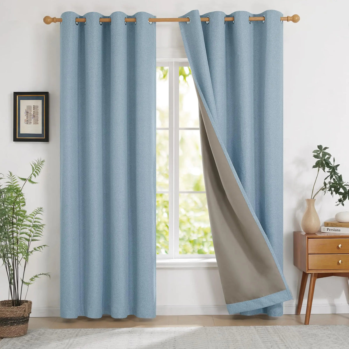 350cm Height Custom Made 100% Blackout Curtains Extra Long Noise Reducing Curtains Bedroom Living Room Curtains