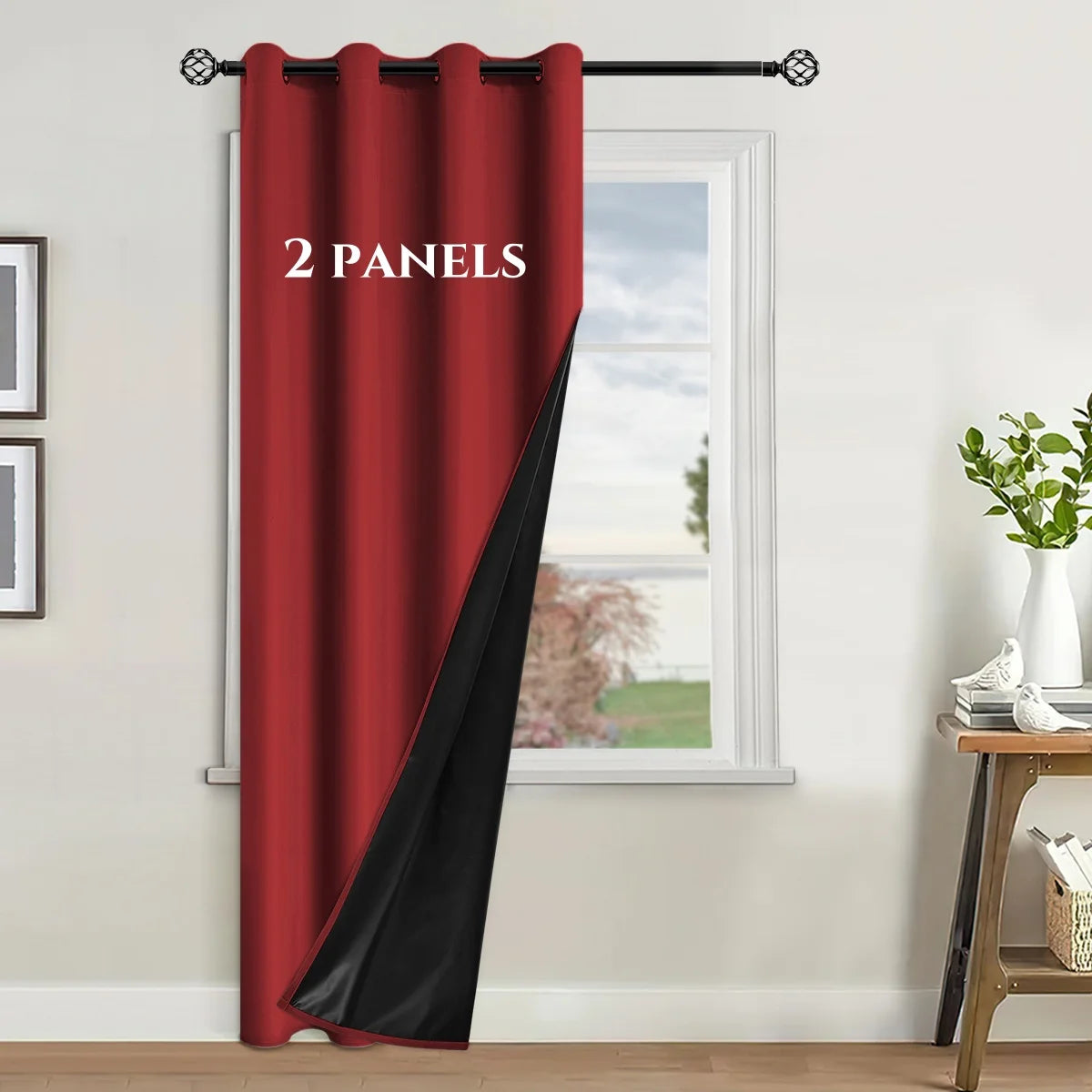 Blackout Curtains – 2 Panels for Bedroom & Living Room