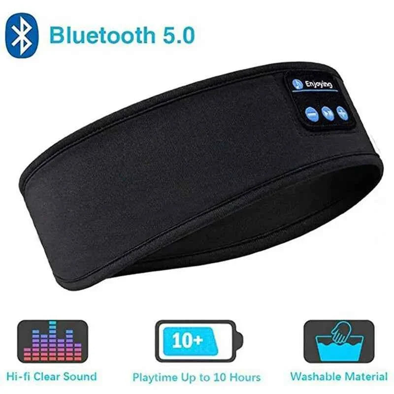 Bluetooth Sleeping Headband Wireless Headphones Music Eye Mask - ElectroAccessories