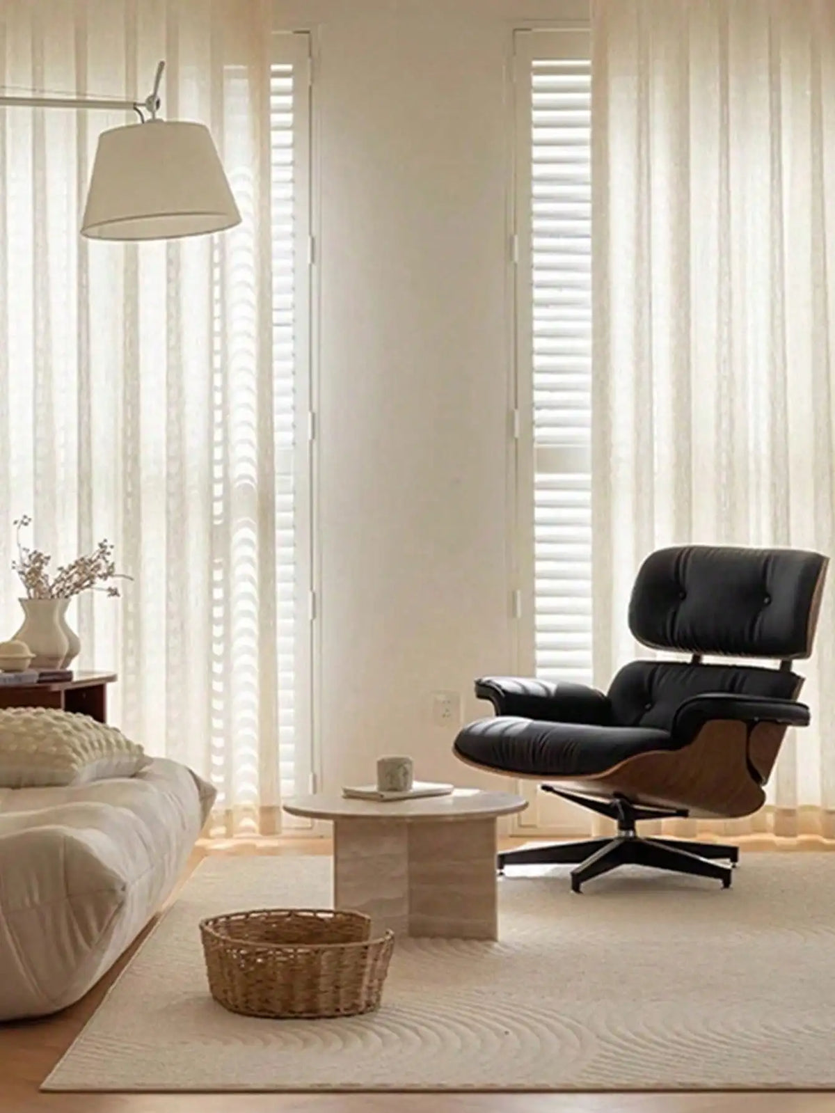 1Pc Vintage Inspired Geometric Pattern Translucent Non-Light Blocking Curtain Sheer for Living Room Bedroom