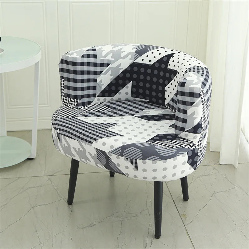 2026 Fashion Printed Elastic Chair Cover Soft Stretch Small Sofa Covers for Living Room Comfort Universal Furniture Protector