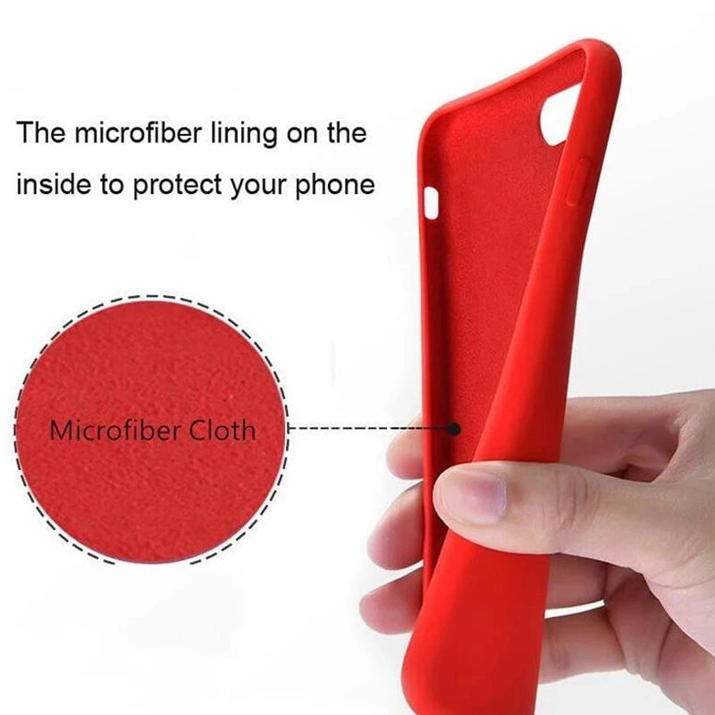 Liquid Silicone Shockproof Case – iPhone 11 to 17 Pro Max