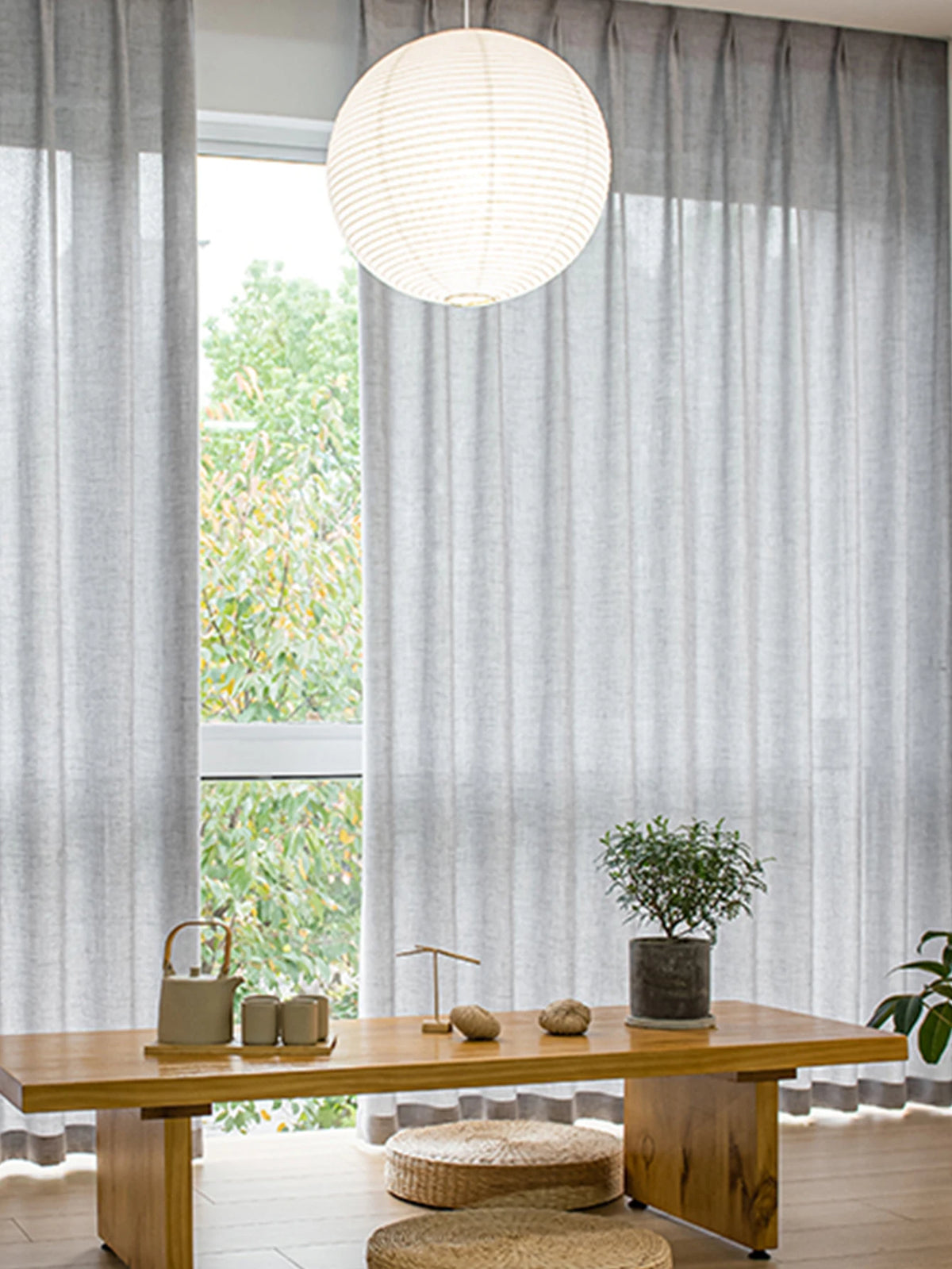 Grey Sheer Curtains – For Bedroom & Living Room