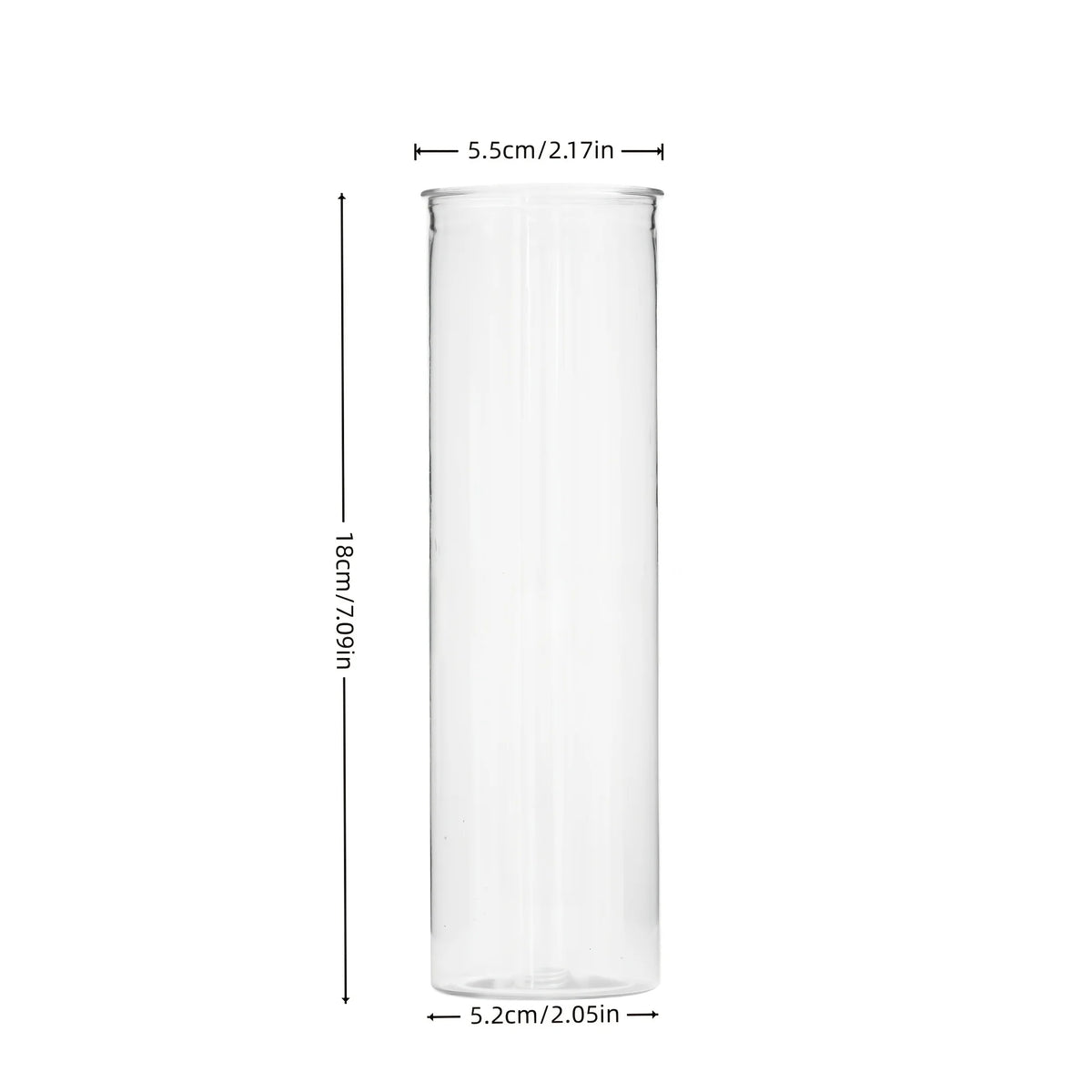15/20 Plastic Cylindrical Vases, High Transparency Vase Set, Suitable for Simple desktop Flower Arrangement Decoration