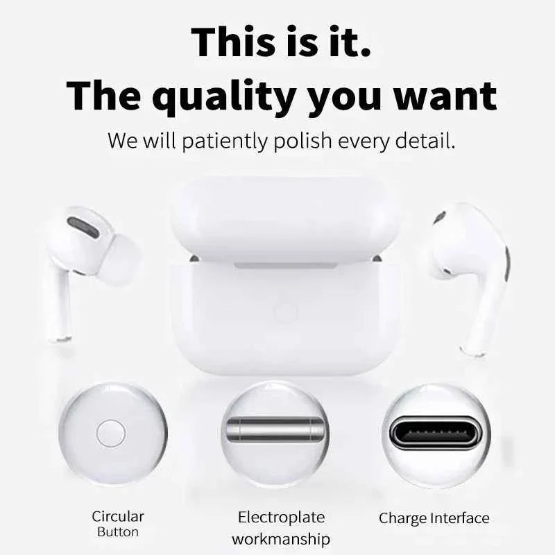 AirPods Bluetooth 5.3 Earbuds with Charging Case - ElectroAccessories