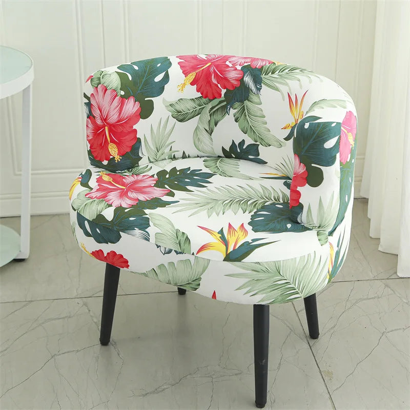 2026 Fashion Printed Elastic Chair Cover Soft Stretch Small Sofa Covers for Living Room Comfort Universal Furniture Protector