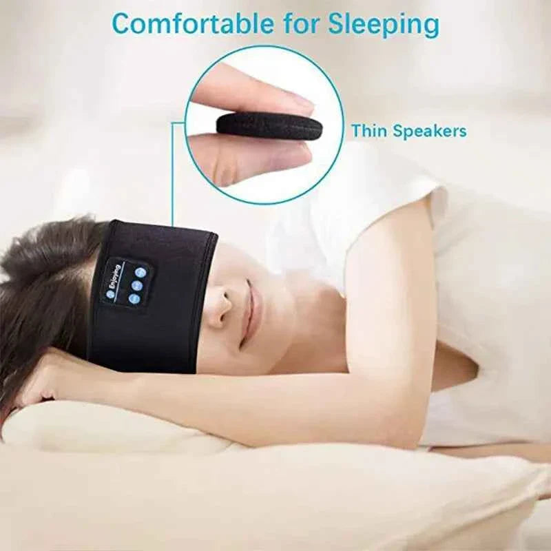 Bluetooth Sleeping Headband Wireless Headphones Music Eye Mask - ElectroAccessories