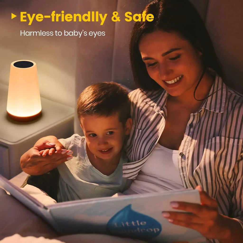 13 Color Changing Night Light Remote Control Touch USB Rechargeable RGB Night Lamp Dimmable Lamp Portable Table Bedside Lamp - ElectroAccessories