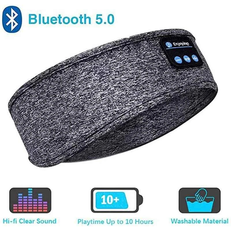 Bluetooth Sleeping Headband Wireless Headphones Music Eye Mask - ElectroAccessories