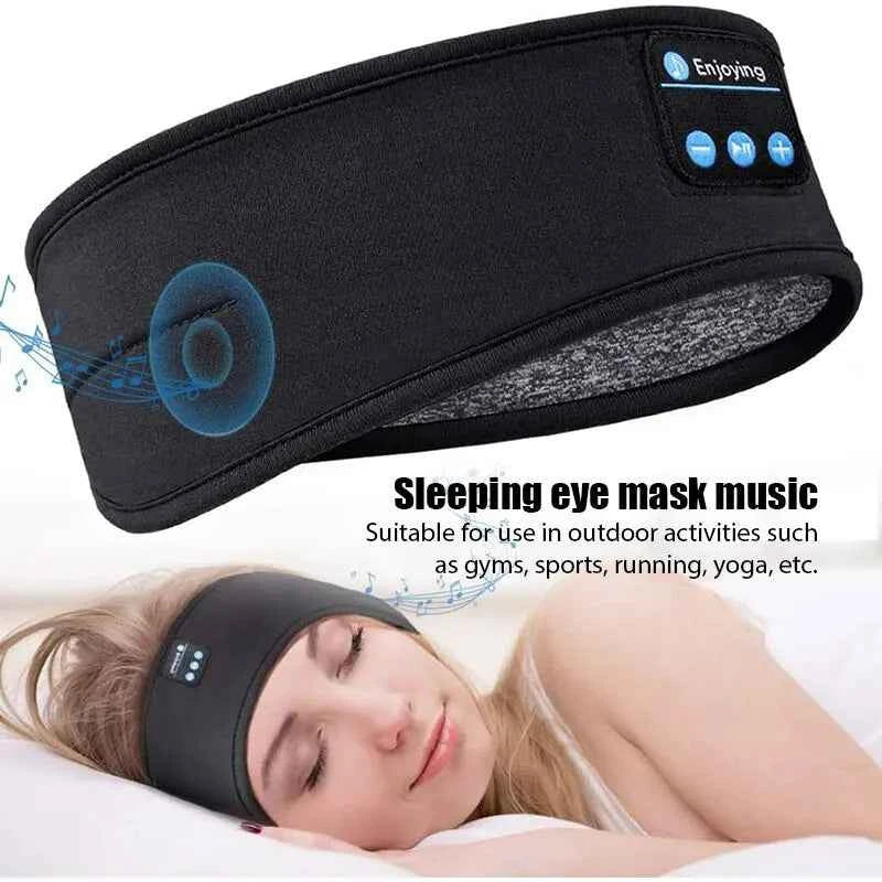 Bluetooth Sleeping Headband Wireless Headphones Music Eye Mask - ElectroAccessories