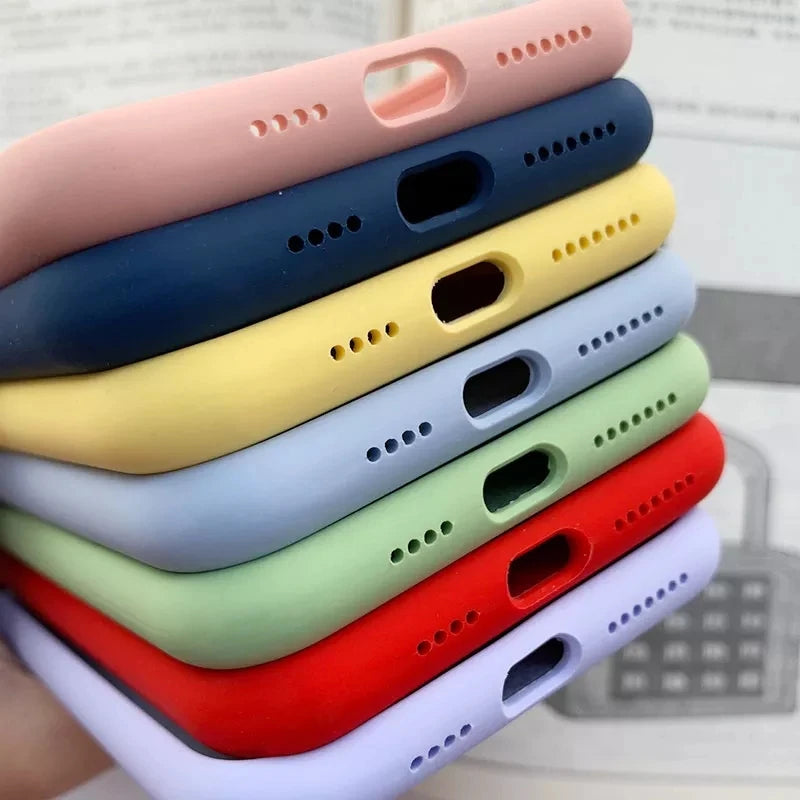 Liquid Silicone Shockproof Case – iPhone 11 to 17 Pro Max