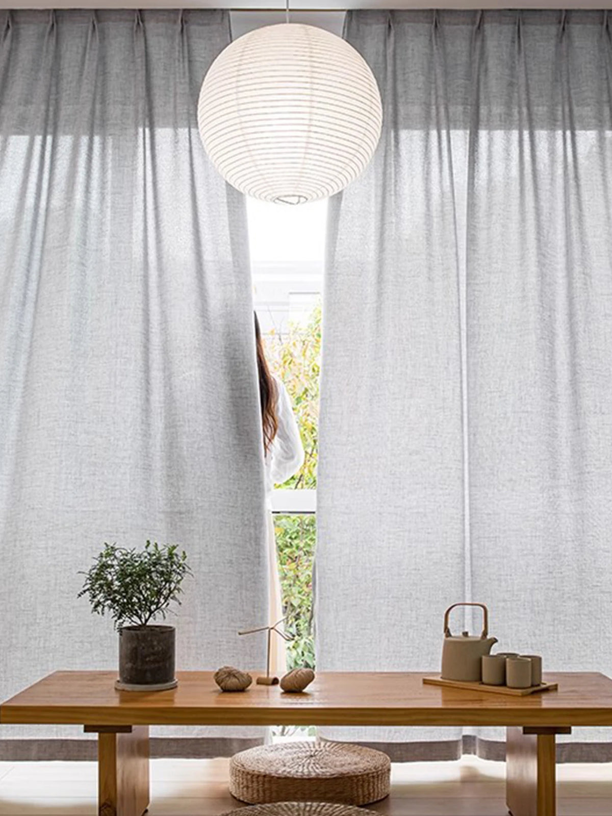Grey Sheer Curtains – For Bedroom & Living Room