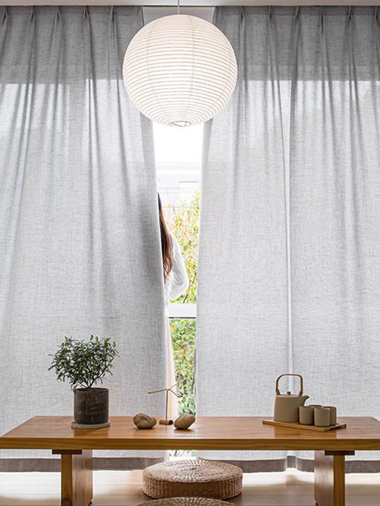 Grey Sheer Curtains – For Bedroom & Living Room