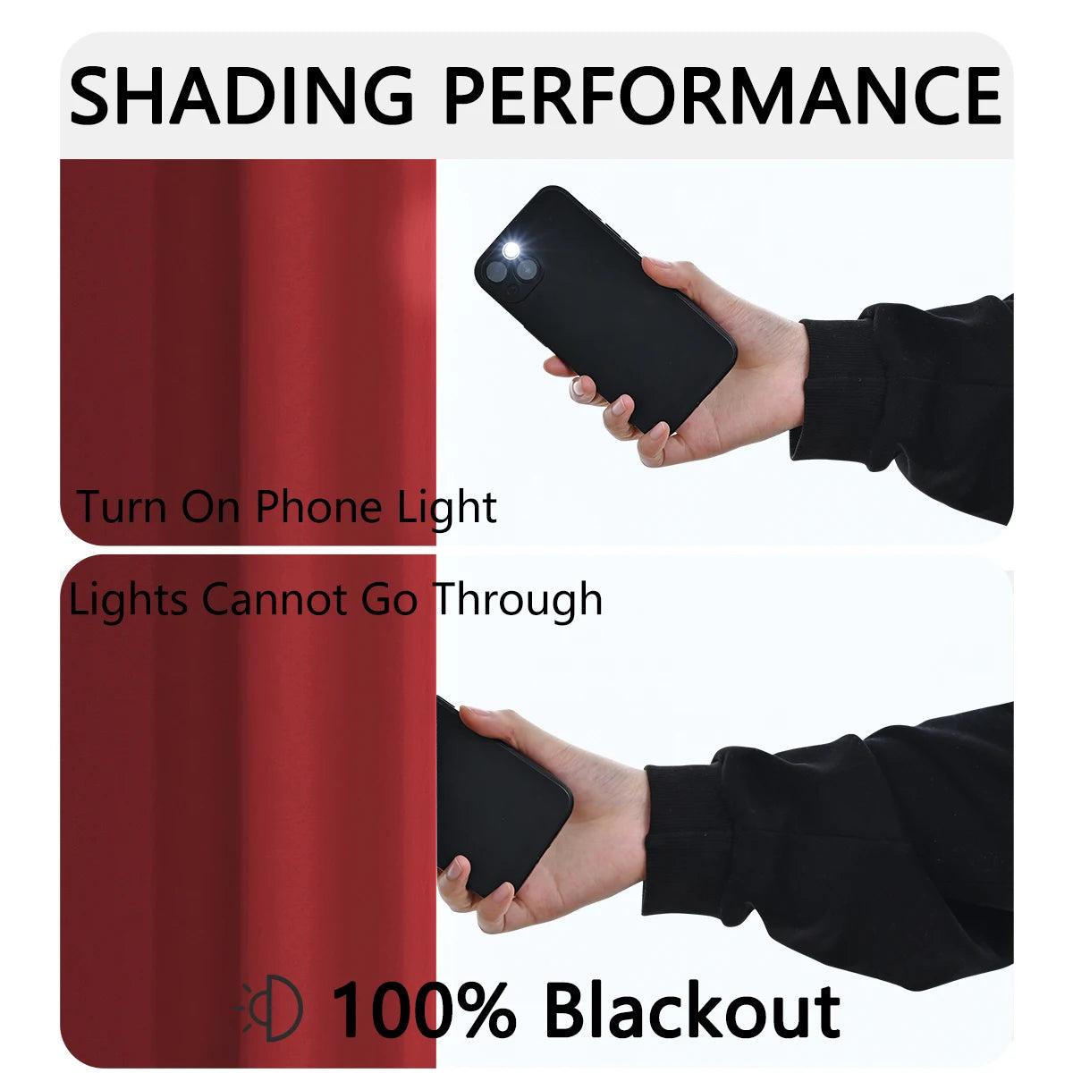 Blackout Curtains – 2 Panels for Bedroom & Living Room